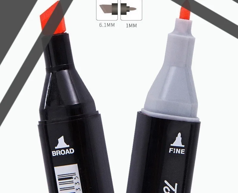 

Marker pen 32/48/72 Colors Multicolor Oily Double-headed Nib Student painting school Horticultural Landscape Design