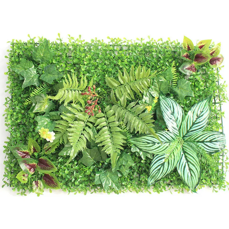 1pc 40*60cm Artificial Grasses Plants Wall Panel Fake Lawn Leaf Fence