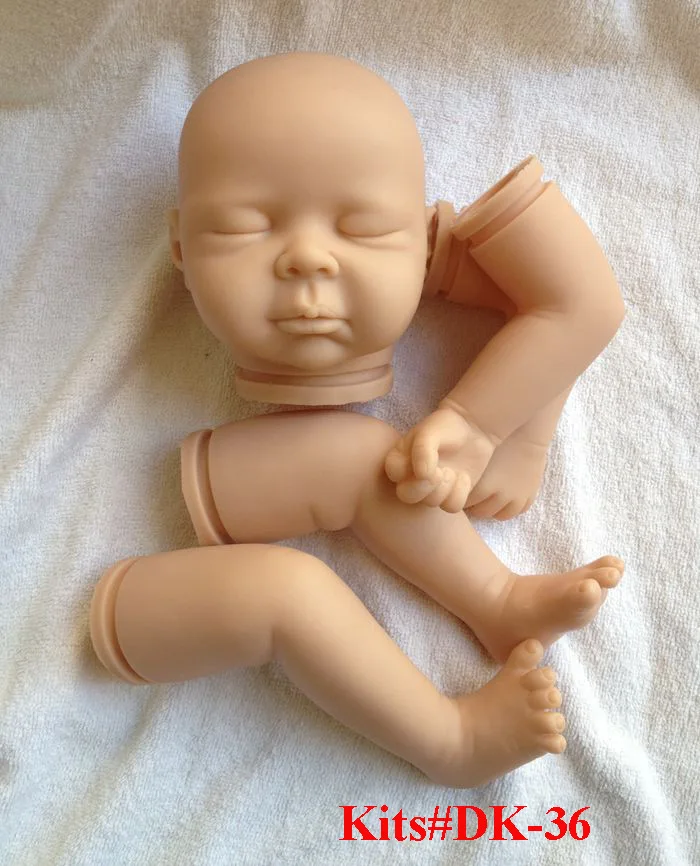

20inch Soft Vinyl Body Unpainted Reborn Doll Kits Silicone Baby Dolls Kit for Artist Handmade Mould Accessories DIY Doll Mould