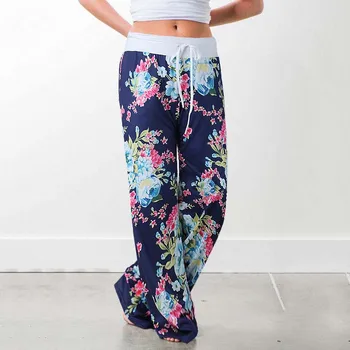 

2019 Wide Leg Pants Women Oversize Loose Pants Female Striped Pants Camouflage Legging Sweatpants Ladies Trousers Women 3XL