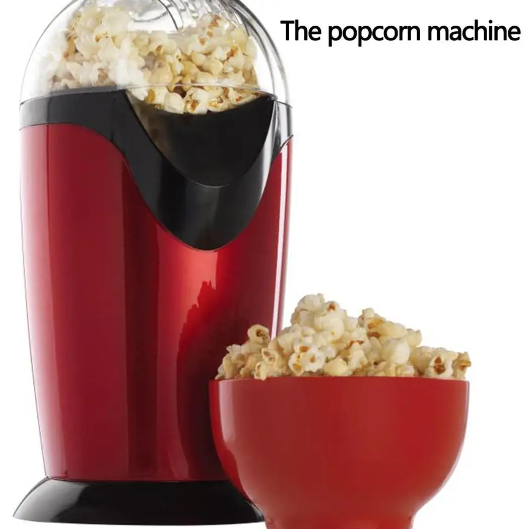 

Popcorn Machine Hot Air Popcorn Large EU Plug Red Oil-Gauge AC 220-240V 1200W 50/60Hz Design Machine Appliances