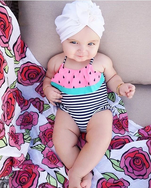 baby girl watermelon bathing suit