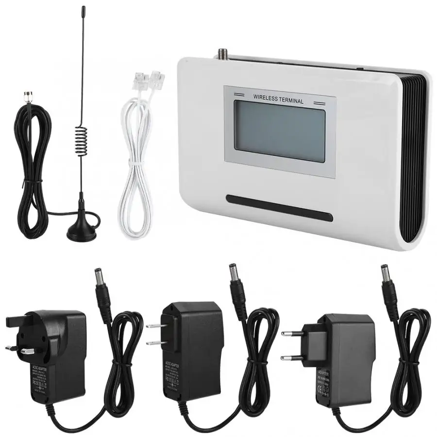 

GSM Wireless Terminal Fixed Phone With LCD Connect Alarm 100-240V