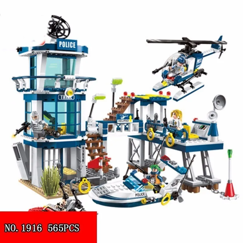 

New 565pcs 1916 Plastic Block Children Small Grain Assembling Model Toys Boy DIY Spelling Insert Building Blocks Rescue Plan