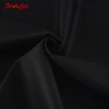 Booksew, хлопок, окрашенная ткань, саржа, Простой чистый черный цвет, тип ткани, ткань Tela Algodon Tissu, лоскутное шитье, материал