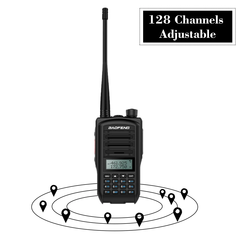 

2pcs BAOFENG UV-7R Two-way Radio 136-174/400-470MHz VHF/UHF Dual Band Handheld Transceiver Interphone Walkie Talkie FM Radio