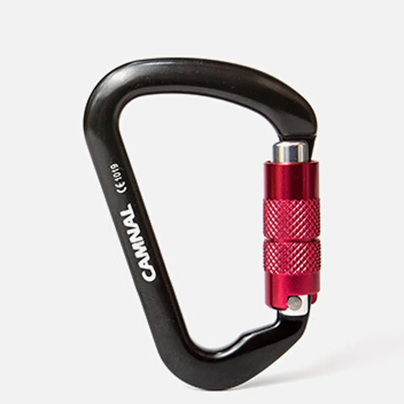 

D-type Outdoor Mountaineer Rock Climbing Safety Automatic Master Lock Carabiner