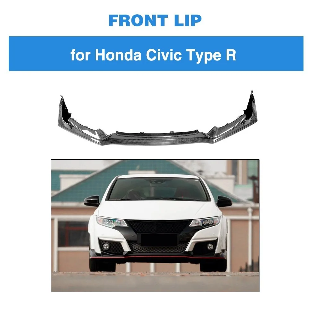 Carbon Fiber Head Front Bumper Lip Spoiler Protector for Honda for