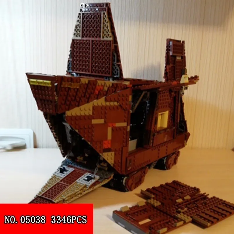 

Lepin 05038 Star War Series Desert Crawl Sand Assembling Spelling Insert Plastic Building Block Small Grain Alpinia Toys 3346pcs