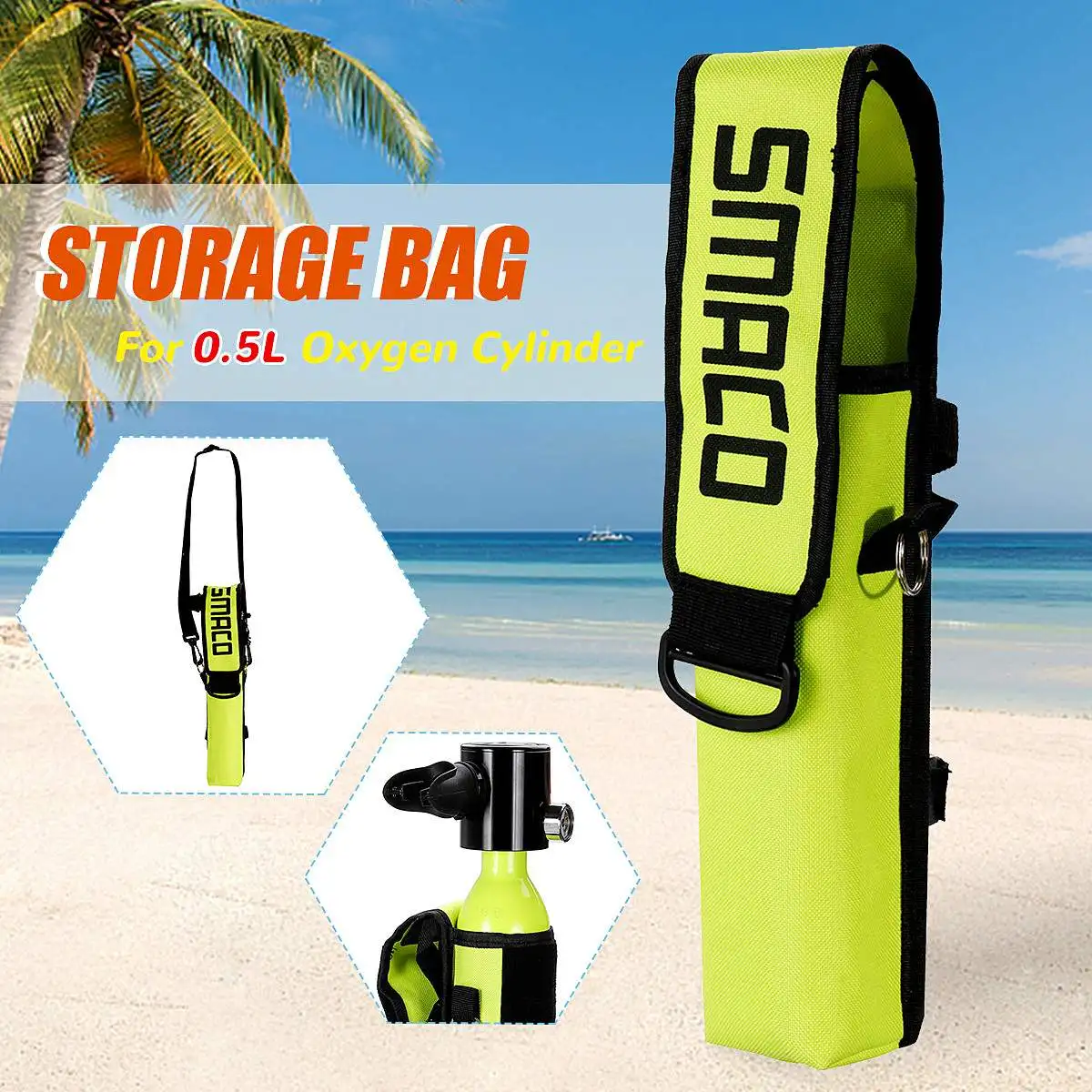 الأخضر حقيبة التخزين 6x36 سنتيمتر ل 500 مللي إسطوانة أكسجين محمولة البسيطة نظارة غوص التبعي عالية الجودة 600D أكسفورد القماش الأخضر حقيبة التخزين 6x36 سنتيمتر ل 500 مللي إسطوانة أكسجين محمولة البسيطة نظارة غوص التبعي عالية الجودة 600D أكسفورد القماش