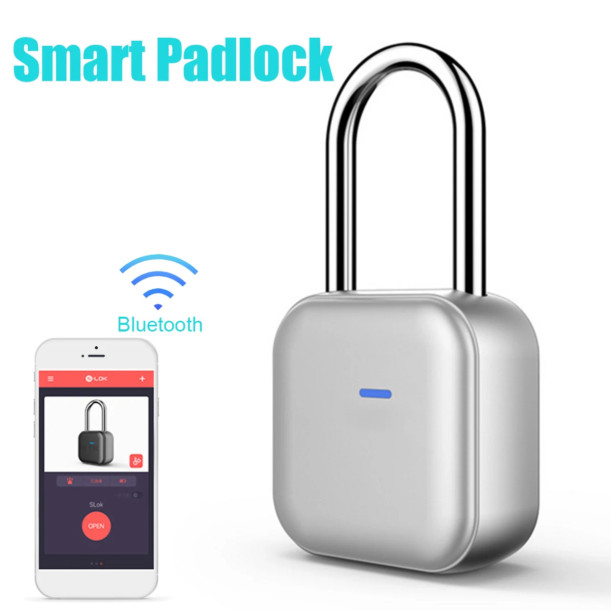 

Mini Smart bluetooth Padlock Security for IOS/Android APP Intelligent Cabinet Drawer Bicycle Lock Smart Lock bluetooth
