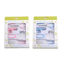 4 шт./компл. Удобная ежедневная Детские машинки для стрижки ногтей Ножницы для волос, расческа маникюрный набор для ухода за зубами Детские средства по уходу за ногтями