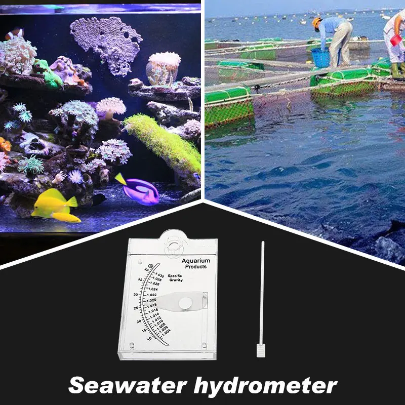 1 шт. морская вода Ареометр аквариум морской концентрации Аквариум Оборудование Соленость метр аквакультуры специального назначения