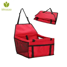 Лучший Портативный Складная Pet безопасности для путешествий автомобиль кошка собака Передняя сумка под Седло Перевозчик Водонепроницаемый чехол для сиденья, для собак мешок корзина товары для домашних животных