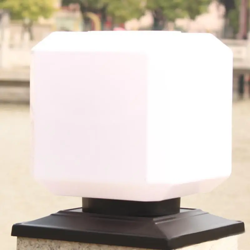 

Solar Powered Fence Post LED Cap Light For Outdoor Garden Yard Pool Lamp Floodlights Waterproof Square Emergency White Lights