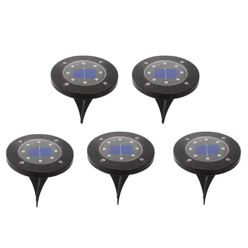 

IP65 Waterproof 8 LED Solar Light Buried Underground Lamp Path Way Landscape Lawn Yard Stair Night Light Garden Decoration