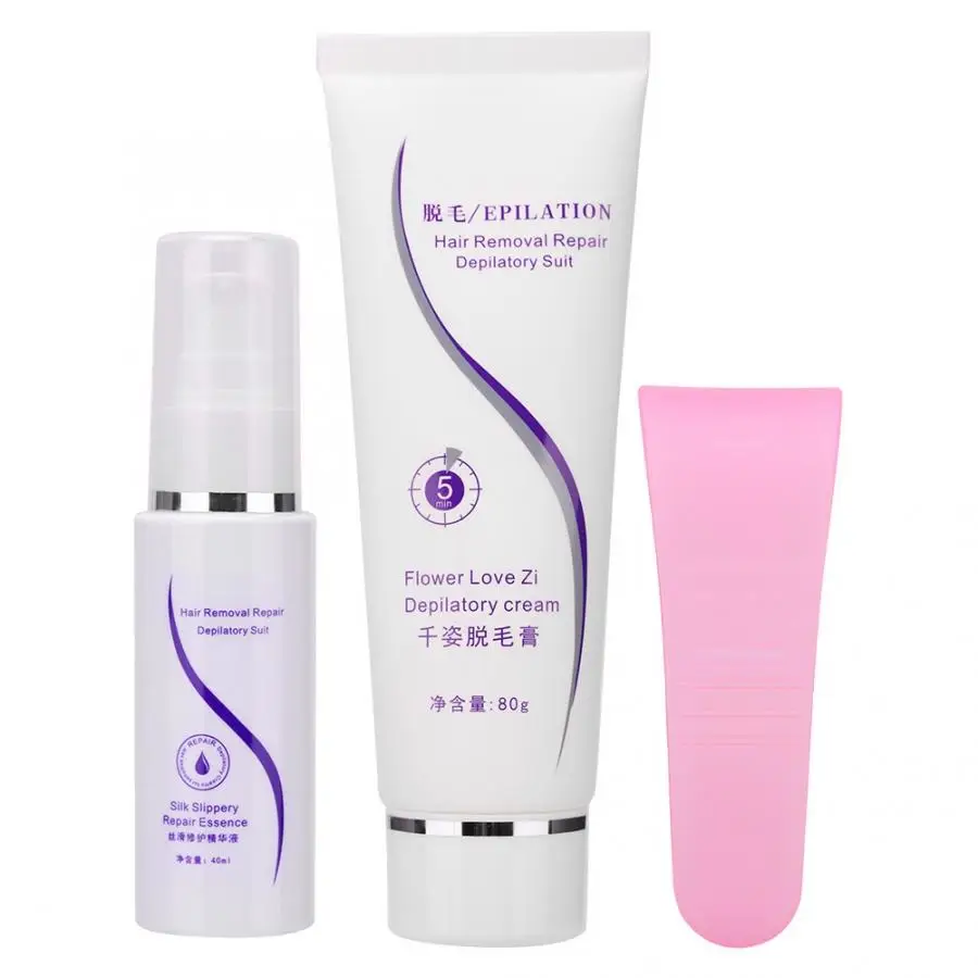 

Wax For Depilation 80g Unisex Depilatory Hair Removal Cream Paste for Body Leg Armpit Arm + 40ml Repair Essence Wax Beans