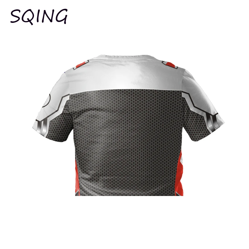 SQING Anime Cosplay Avengers Endgame 3D T-shirt Quantum Realm Superhero Iron Man Cosplay Costumes Halloween Costumes for Man