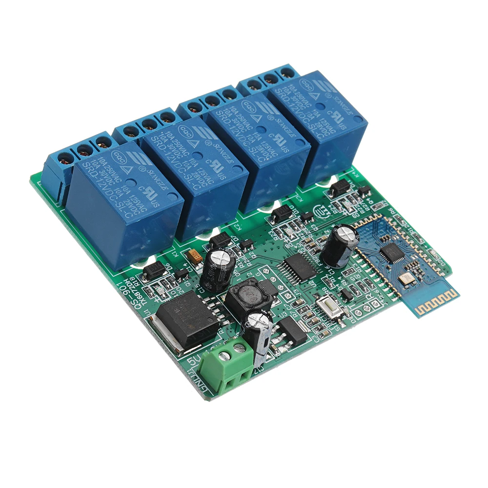 

12V 4 Channel Relay Module bluetooth Mobile Phone Wireless Remote Control Switch
