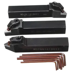 3 шт. 16 мм Professional держатели резцов MDJNL1616H11 и MDPNN1616H11 MDJNR1616H11 токарный станок с 6 Ключи для обработки