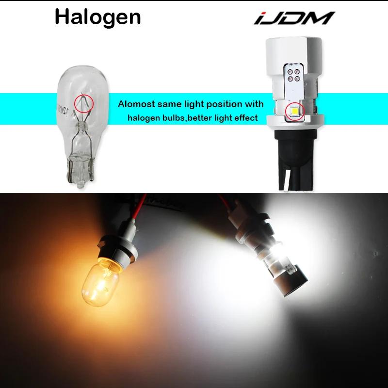 IJDM автомобильная светодиодная лампа T15 LED W16W Canbus OBC 921 912 Светодиодная