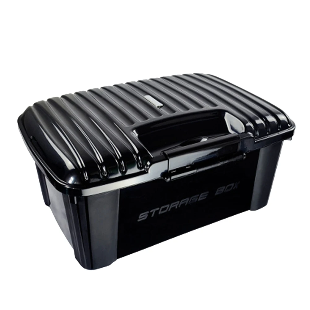 Автомобильный органайзер для багажника, ящик для хранения БАГАЖНИКА АВТОМОБИЛЯ, пластиковый многофункциональный ящик для хранения SUV(черный