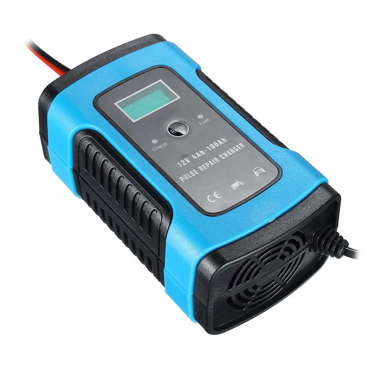 Najtaniej 12 V 6A LCD inteligentna szybka ładowarka samochodowa do Auto motocykl kwasowo ołowiowy AGM akumulatory żelowe inteligentne ładowanie 12 V Volt 6 A AMP