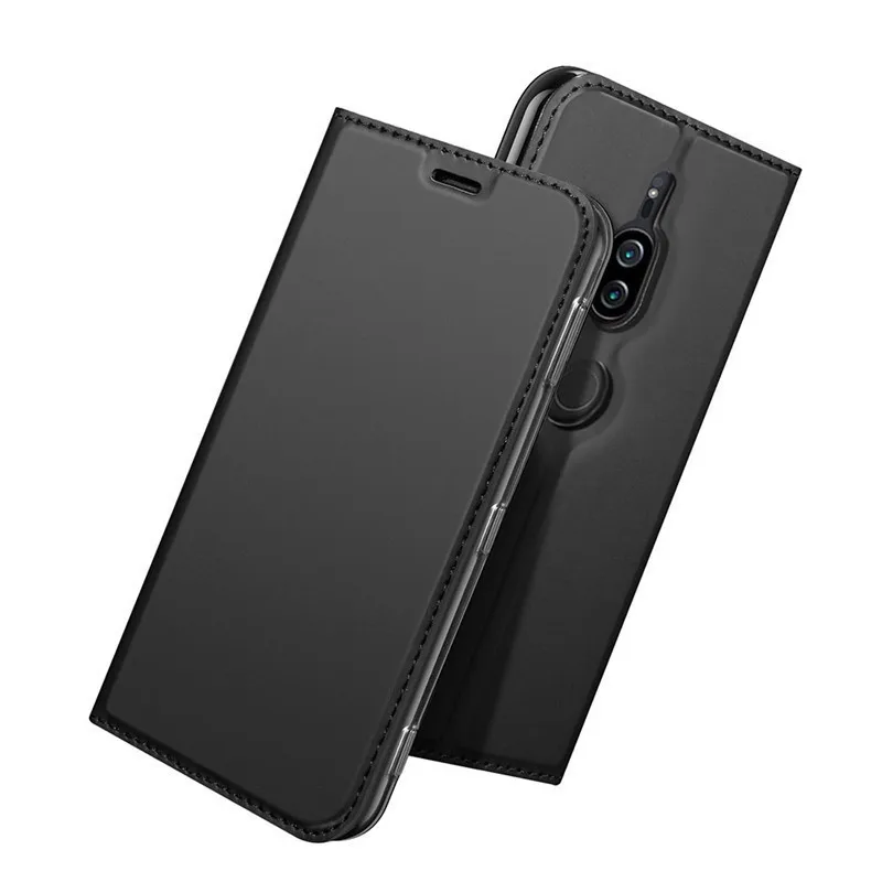 

sFor Sony Xperia XZ2 Premium Case Cover LENUO iSkin Series Soft TPU + PU Leather Cover Flip Case For Sony Xperia XZ2 Premium
