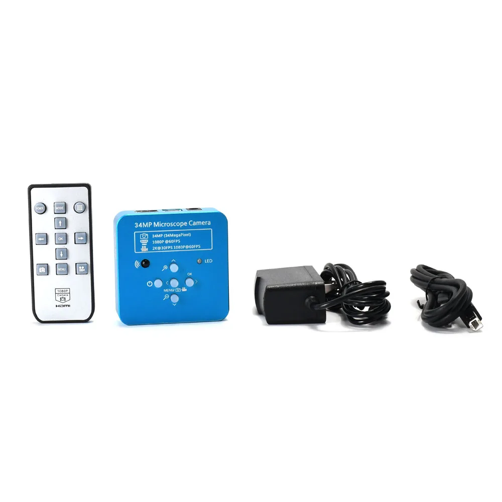 

34MP 2K 1080P 60FPS HDMI USB Industrial Electronic Digital Video Soldering Microscope Camera Magnifier for Phone PCBTHT Reparing