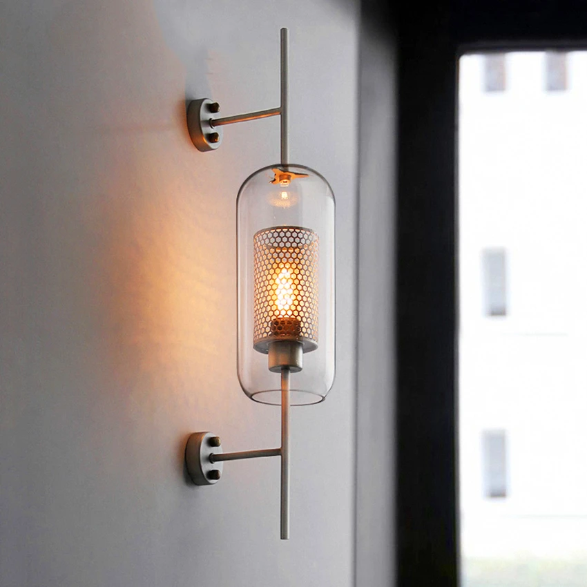 Nordic Led Wall Lights Lighting Clear Gl Shade Scones Nordic Led Wall Lights Lighting Clear