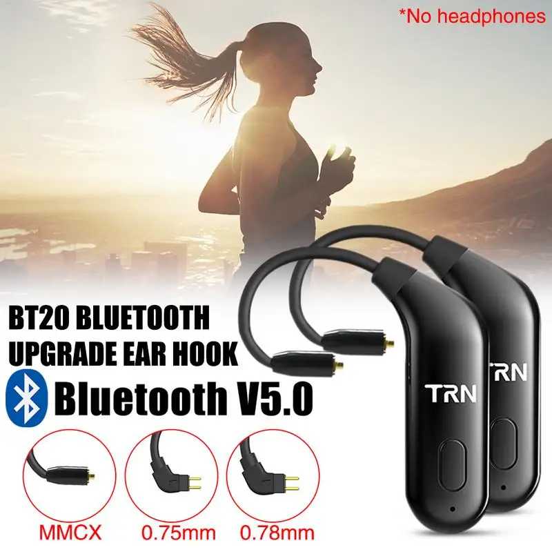

BT20 Upgrade Ear Hook Bluetooth 5.0 Binaural Bluetooth Headphones Upgrade Cable Running Sports Bluetooth Headset Cable
