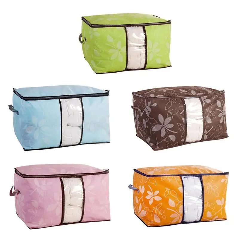 تخزين اللحاف حقيبة المنزل الملابس لحاف وسادة بطانية حقيبة التخزين الملابس بطانية للأطفال المنظم