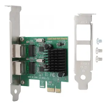 

10/100/1000Mbps RJ-45*2 Dual-port PCI-Ex1 Gigabit Network Card for 8102-T2 network card 4 port network card lan adapter