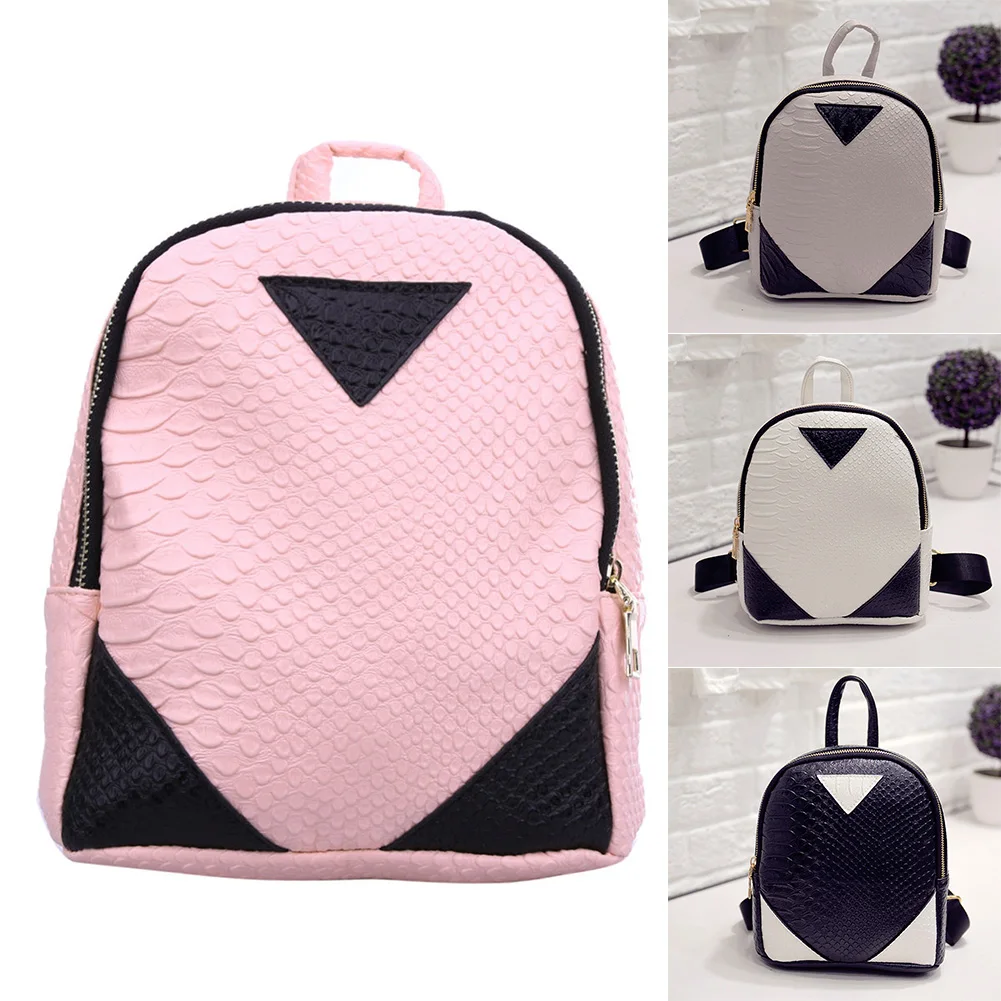 School Backpack PU Leather Rucksack Small Size Travel Shoulder Satchel for Ladies Girls(black) School Backpack PU Leather Rucksack Small Size Travel Shoulder Satchel for Ladies Girls(black)