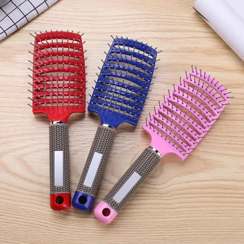 Professional Combs Nylon Tangle Hair Brush Round Detangle Hair Comb Brush Hairdresser Wet Curly Detangle Hairbrush Hot Sale Professional Combs Nylon Tangle Hair Brush Round Detangle Hair Comb Brush Hairdresser Wet Curly Detangle Hairbrush Hot Sale