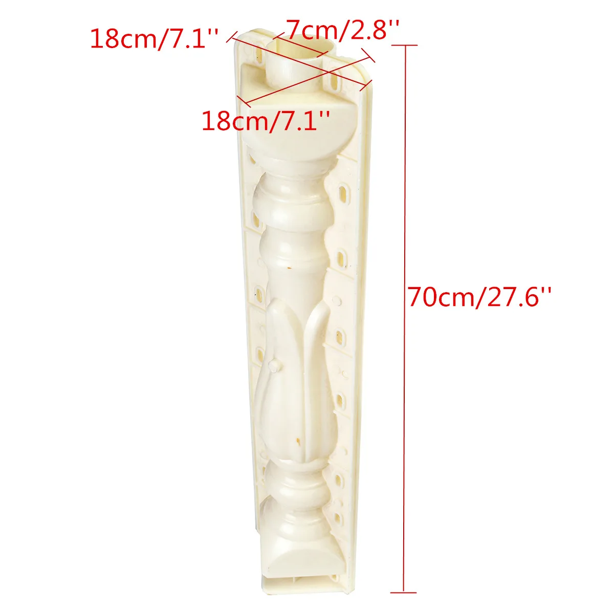 2 Pcs 70*18 cm السياج الاسمنت العفن الرومانية عمود العفن حديقة في الشرفة حديدي الجص ملموسة العفن صب البلاستيك guarden بناء 2 Pcs 70*18 cm السياج الاسمنت العفن الرومانية عمود العفن حديقة في الشرفة حديدي الجص ملموسة العفن صب البلاستيك guarden بناء