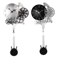 Промышленные уникальные часы маятниковые настенные часы настенный Декор для дома бара магазина кофейного ресторана современное художественное украшение