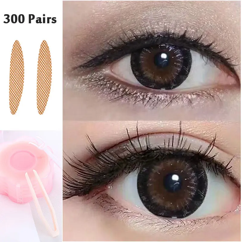 300pairs S/L Mesh Double Eyelid Sticker Makeup Waterproof Long Lasting Big Eyes Invisible Strong Adhesive Tape | Красота и здоровье