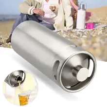 Нержавеющая сталь 4L Премиум Homebrew мини гроулер бочонок кувшин для пива герметичная верхняя крышка пивная бутылка домашняя Пивоваренная машина