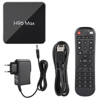 

H96max X2+S905X2 4+64G Dual-band WiFi BT STB Smart TV Box for Android 8.1 (EU Plug)