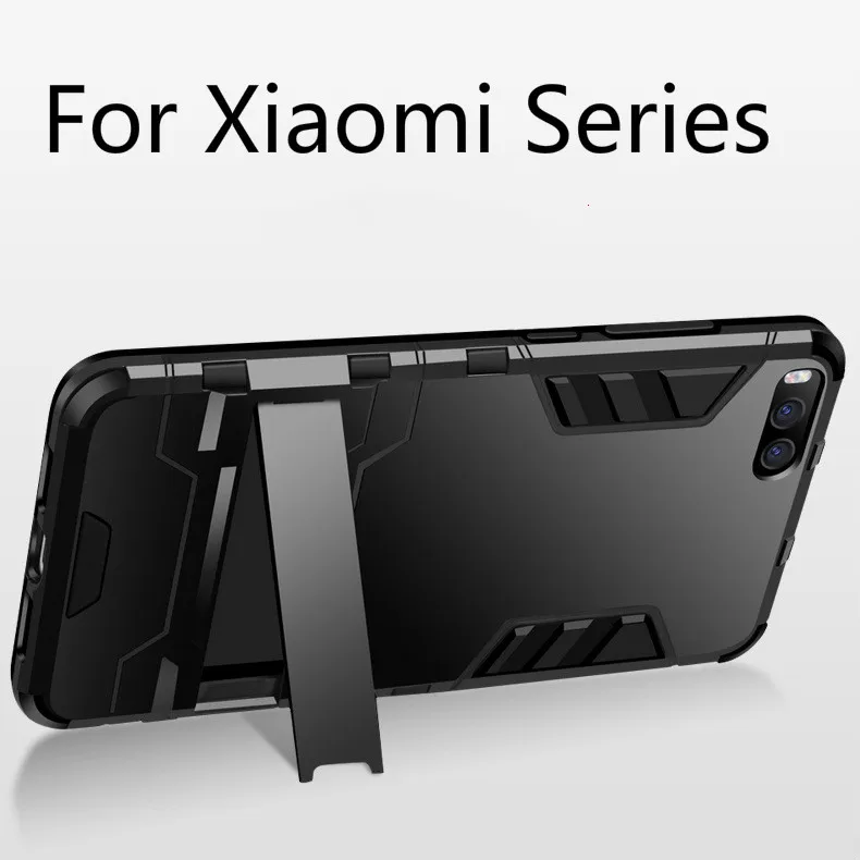Чехол для xiaomi a2 чехол mi 5 6 A1 8 se противоударный Гибридный жесткий с подставкой Mix 2