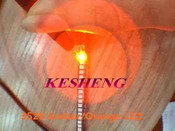 

2000pcs 1210 3528 orange SMD chip 20mA 2V LED light super bright diode light SMT surface mount LED beads for PCB board