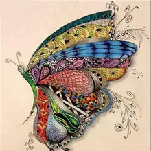 Фото на заказ! Бабочки карт Diy 5D с украшением в виде кристаллов, наклеенная картина крестом Набор для алмазной вышивки площадь дрель домашний де