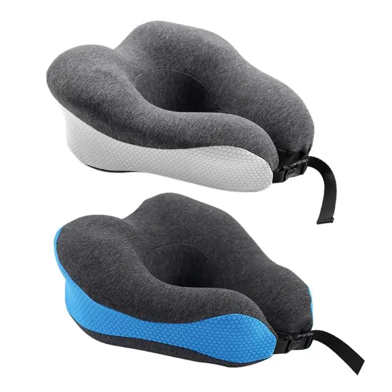 

U Shape Memory Foam Neck Pillow Travel Pillow Slow Rebound Sleep Cervical Neck Cushion Head Rest Airplane Travel Accessories