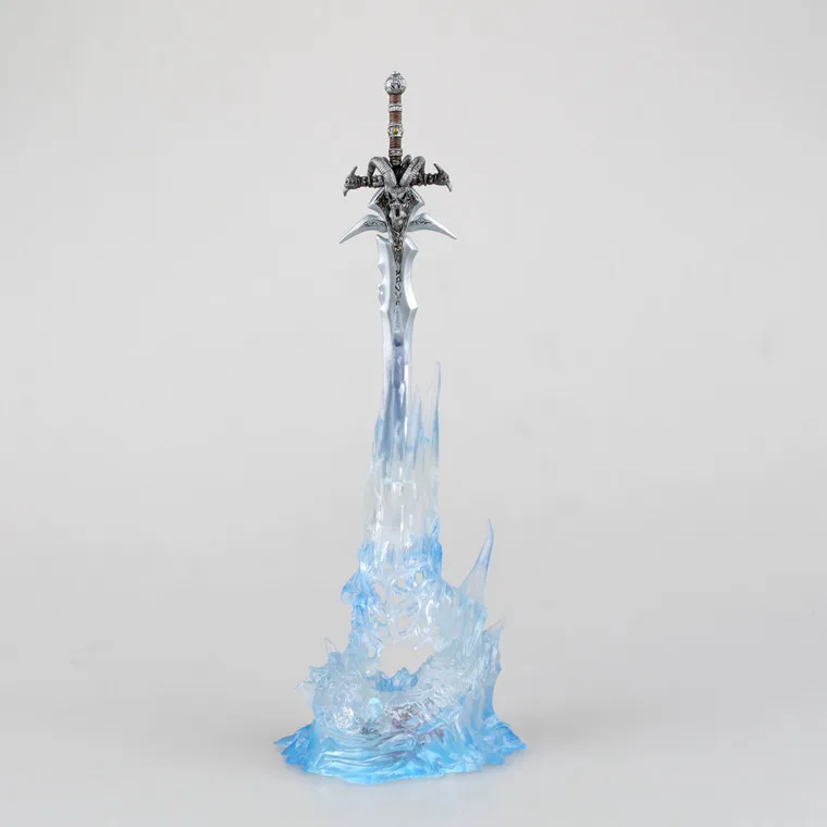 

22cm World of Lich King Alsace Weapon Frostmourne Sword Shine Action Collectible Statue Toy Figure