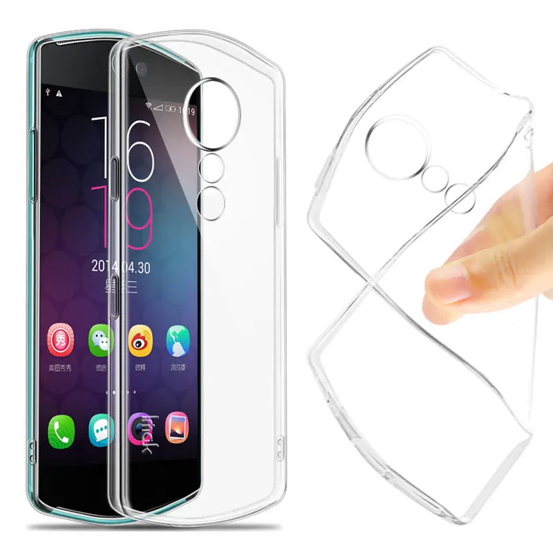 

Case For Meitu T9 Case with Screen Protector IMAK Soft TPU Clear Silicon Cases Transparent Slim Phone shell silicone Back Cover