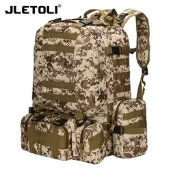 JLETOLI большой емкости открытый рюкзак военный тактический рюкзак Спортивная Сумка водостойкий Кемпинг походный рюкзак дорожная сумка