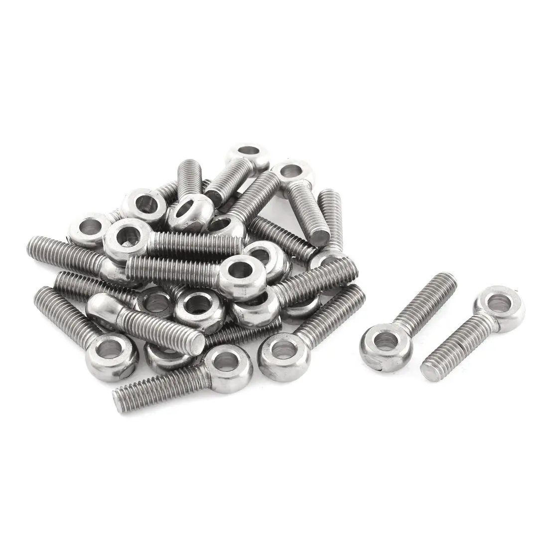 

NEW 25 Pcs Screw M6 x 20mm Stainless Steel Machine Shoulder Lifting Eyebolt Drop Shipping