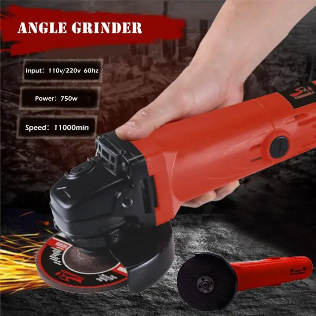 100mm 800w 110v/220v Electric Angle Grinder Grinding Wheel Grinder Tool