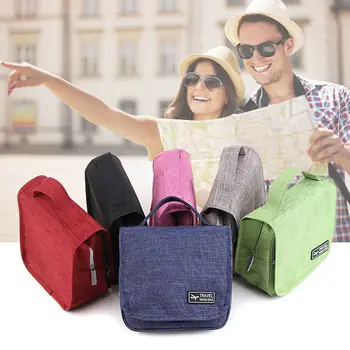 

New Fashion women's cosmetic bag multi-function hanging travel storage handbag